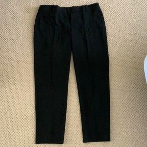 Gap slim cropped black slacks